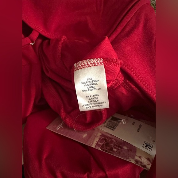 Red Front Slit Junior Gown Dress - Picture 7 of 7